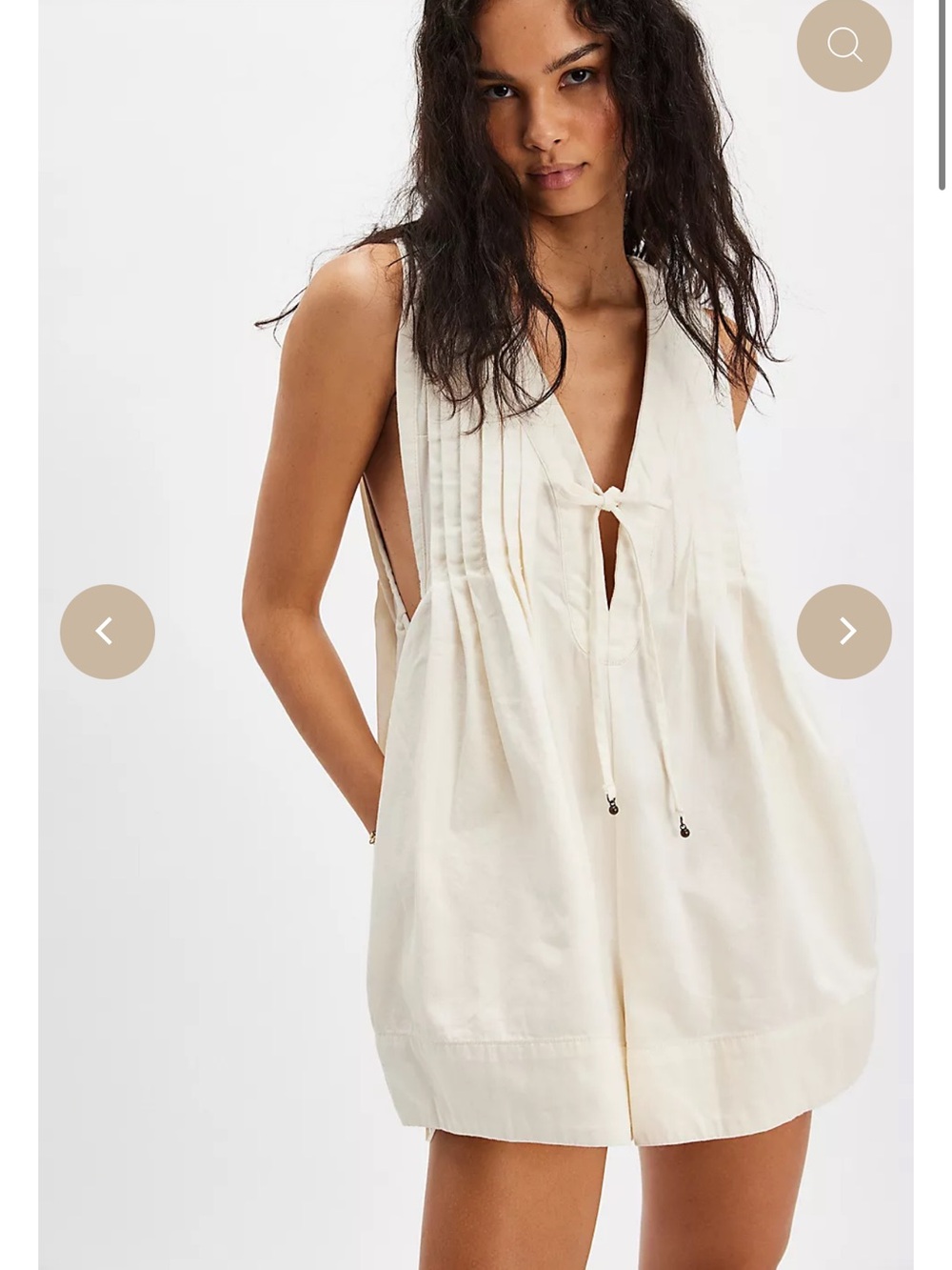 Free People S Ecru Webster Romper